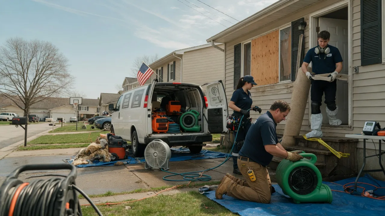 Water Damage Restoration in Rantoul, IL near me